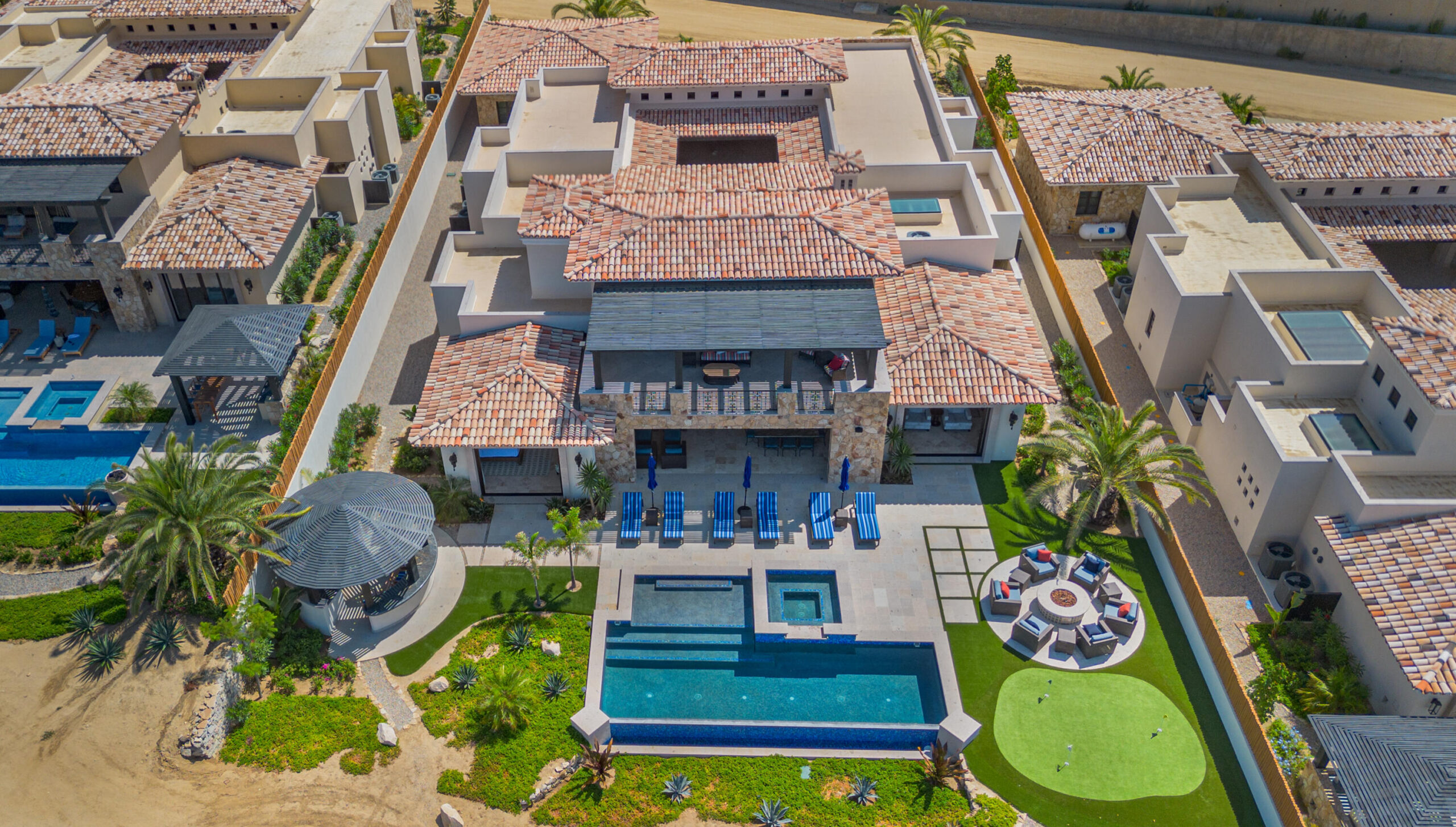 Cabo Luxury Brisas Experience coastal luxury in this stunning new-construction residence located within the exclusive gated community of Cabo Del Sol. Positioned on one of the most coveted streets in Las Brisas, this fully funded home offers breathtaking for sale