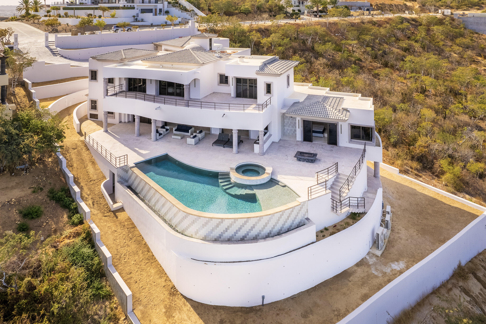 Cabo Luxury El Altillo Nestled in the prestigious community of El Altillo within Puerto Los Cabos, Casa Chill Out is a one-of-a-kind estate that offers an extraordinary combination of privacy, comfort, and spectacular ocean for sale