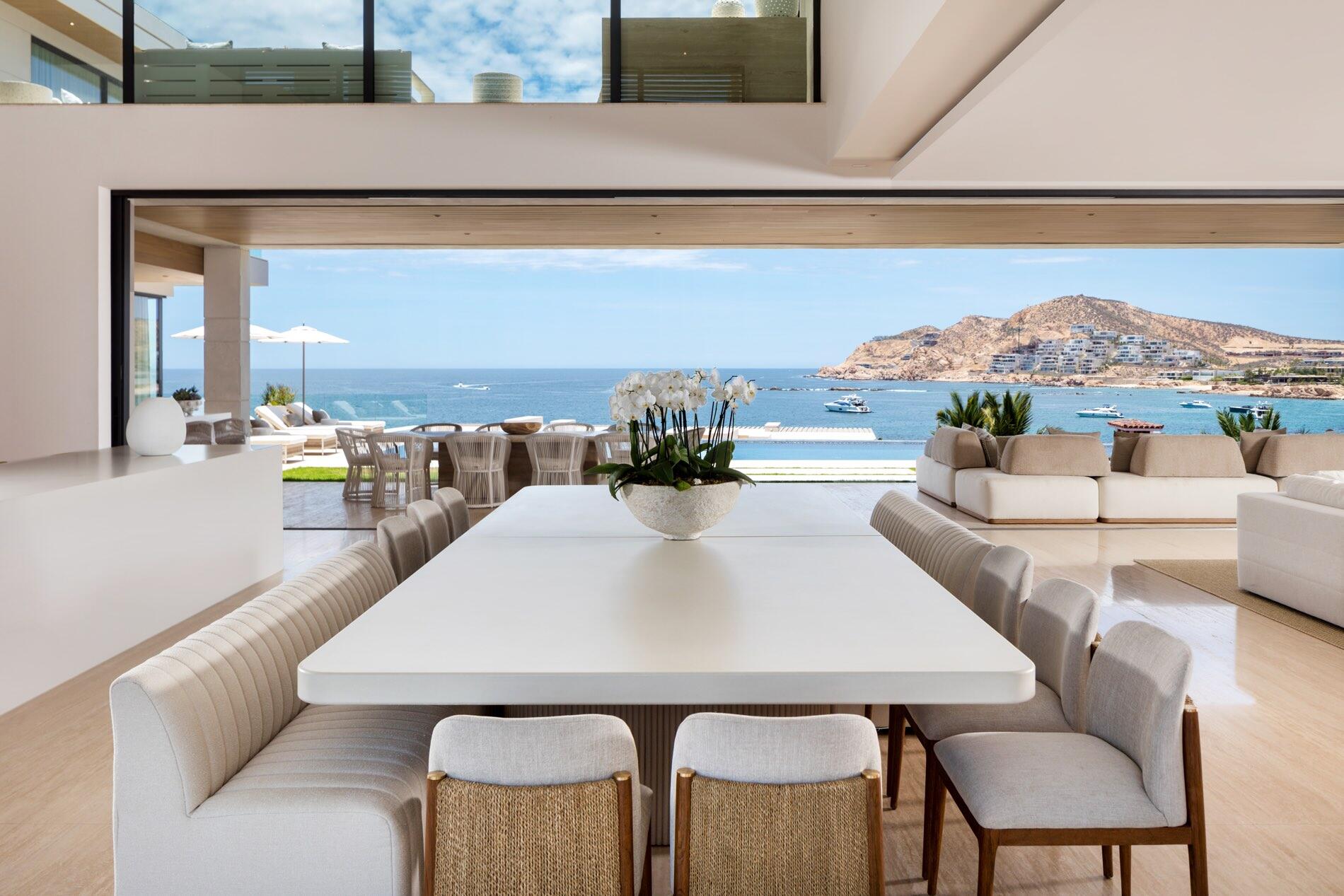 Cabo Luxury Section 18- Horizontes Custom Home with Top Brands:White Oak Flame Carpentry.Aluminum Frame Hurricane Proof Insulated Windows with built-in Shutters.Duravit (German).DORNBRACHT Fixtures (German).M-Code Bath Fixtures (UK).Buster & Punch Door Hardware (UK).Flos Custom Lighting (Italian).CRESTON Automated Light, Audio & Video Control.Mitsubishi TVRA Units.BINOVA (Italian) Custom Kitchen with SubZero and Wolf Appliances.Water UV System by BWT (German).CISCO WiFi System.Water Heating by RINAHI.PENTA AIR Pool & Spa System.Weatherproof Fire Pit. for sale