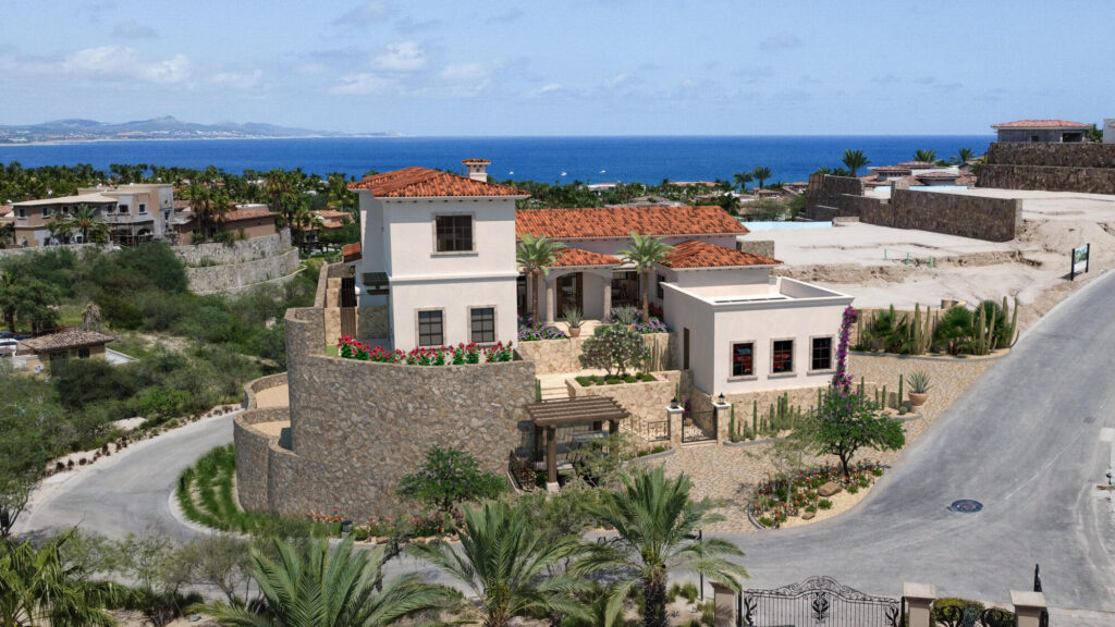 Cabo Luxury Espiritu Del Mar This two story home is located within the exclusive gated community of Espiritu. The entrance surrounded by the interior courtyard will welcome you home; at the lower level a mesmerizing for sale