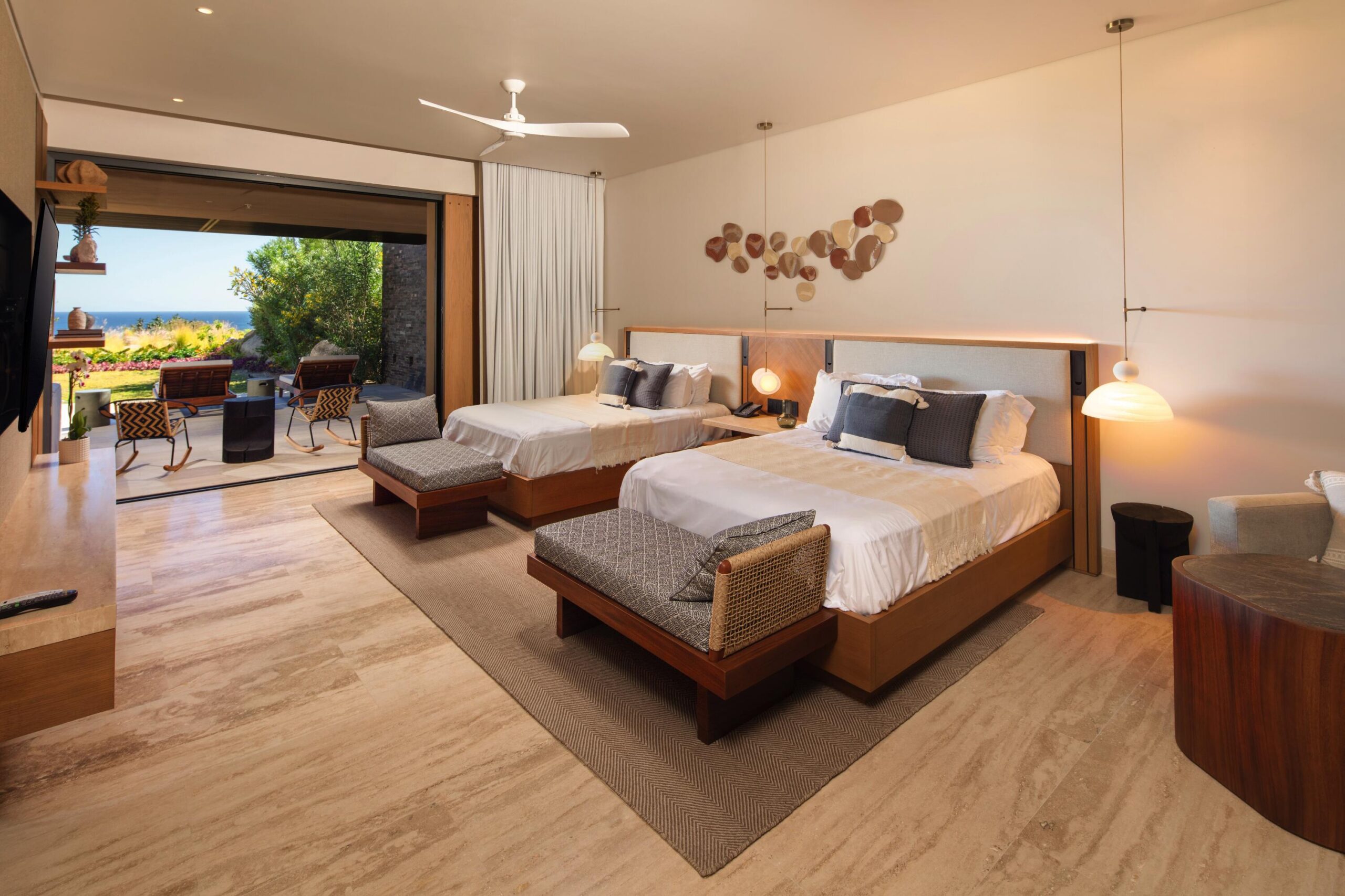 Cabo Luxury North Enclaves Ritz Carlton Move in Ready, Residence C-102 at The Residences at Zadún, a Ritz-Carlton Reserve, offers 3 bedrooms + den and 5,506 sq ft of indoor-outdoor living. Located on the ground garden level of Building C, The Residence represents the first Ritz-Carlton Reserve approved furniture package. This turn-key home features a private plunge pool and jacuzzi, garden and ocean for sale