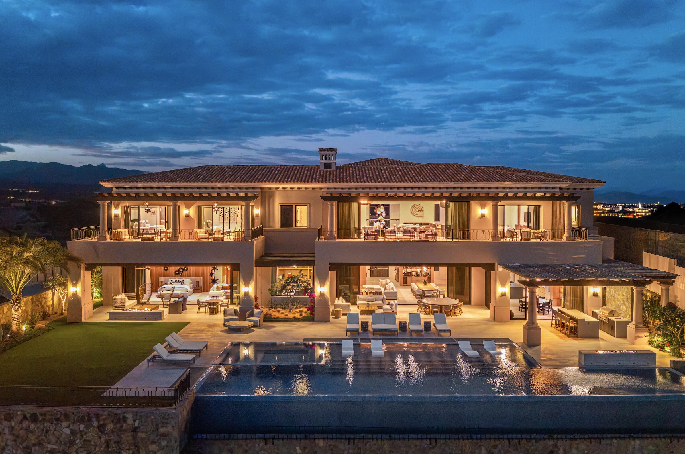 Cabo Luxury Park Hyatt Villa Mariposa is a stunning three-bedroom oceanfront retreat designed for those seeking privacy, tranquility, and timeless Baja elegance. Showcasing classic Hacienda-style architecture, the villa features rich wood furnishings, warm finishes, and tasteful pops of color that create an inviting and sophisticated atmosphere throughout.Wake up to the soothing sound of the waves and spend your days enjoying the private pool and hot tub overlooking the Sea of Cortez. The expansive terrace provides the perfect setting for al fresco dining, sunset cocktails, or simply relaxing while watching whales pass by during the season.The gourmet kitchen is equipped with high-end appliances and complemented by a charming breakfast nook. See more... The open-concept living and dining areas seamlessly connect to the spacious terrace, maximizing indoor-outdoor living and capturing breathtaking ocean for sale