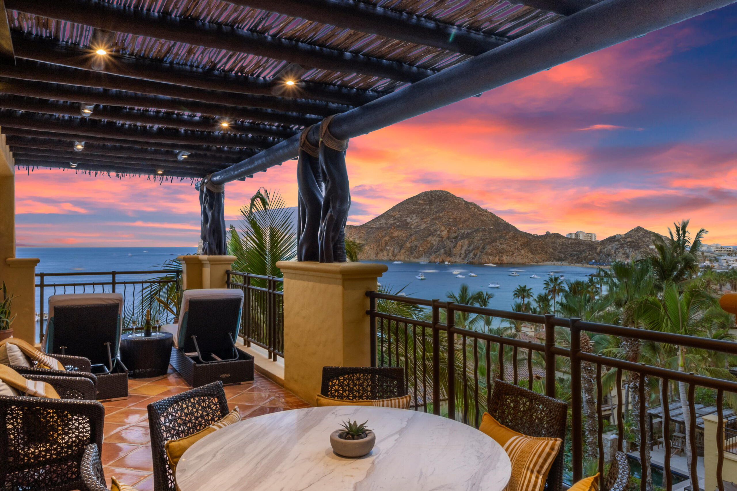 Cabo Luxury Hacienda Csl Perched on the exclusive Hacienda Beach Club & Residences along Cabo's most desirable shoreline--Medano Beach--this stunning two-bedroom, 2.5-bath residence captivates with sweeping, dramatic for sale